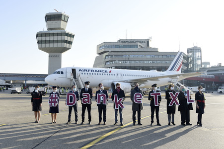 Letzter Abflug vom Flughafen Tegel in Berlin