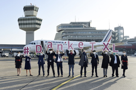 Letzter Abflug vom Flughafen Tegel in Berlin