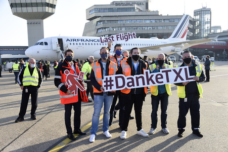 Letzter Abflug vom Flughafen Tegel in Berlin