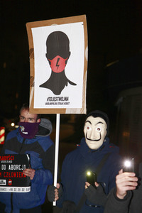 Demonstration gegen das polnische Abtreibungsgesetz in Zgorzelec