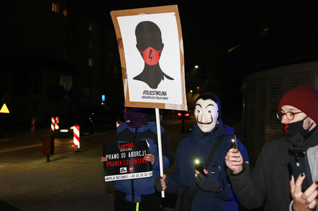Demonstration gegen das polnische Abtreibungsgesetz in Zgorzelec