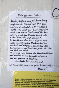 Letzter Abflug vom Flughafen Tegel in Berlin