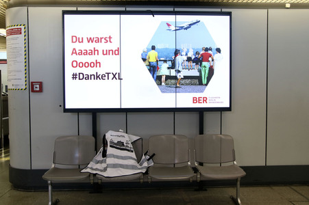 Letzter Abflug vom Flughafen Tegel in Berlin