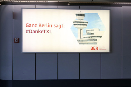 Letzter Abflug vom Flughafen Tegel in Berlin