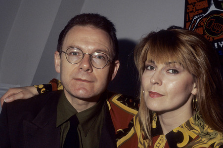 Pressetermin mit Robert Fripp und Toyah Willcox in London