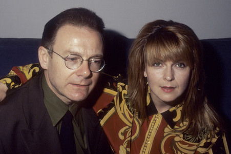 Pressetermin mit Robert Fripp und Toyah Willcox in London