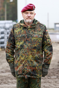 Pressetermin zum Bau eines Zauns zur Eindämmung der Afrikanischen Schweinepest in Krauschwitz