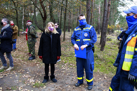 Pressetermin zum Bau eines Zauns zur Eindämmung der Afrikanischen Schweinepest in Krauschwitz