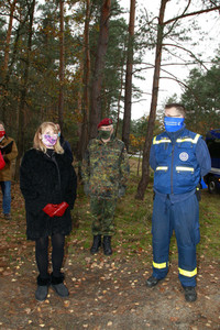 Pressetermin zum Bau eines Zauns zur Eindämmung der Afrikanischen Schweinepest in Krauschwitz
