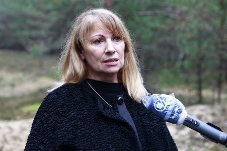 Pressetermin zum Bau eines Zauns zur Eindämmung der Afrikanischen Schweinepest in Krauschwitz