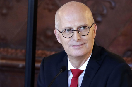 Corona-Pressekonferenz in Hamburg