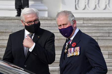 Empfang von Prinz Charles und Herzogin Camilla beim Bundespräsidenten in Berlin