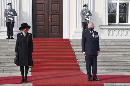 Empfang von Prinz Charles und Herzogin Camilla beim Bundespräsidenten in Berlin