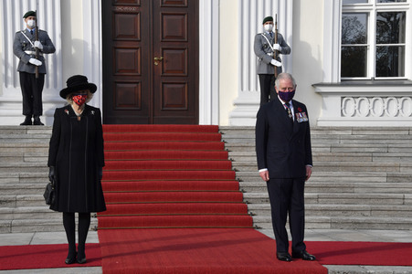 Empfang von Prinz Charles und Herzogin Camilla beim Bundespräsidenten in Berlin