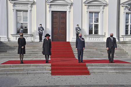 Empfang von Prinz Charles und Herzogin Camilla beim Bundespräsidenten in Berlin