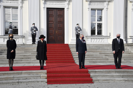 Empfang von Prinz Charles und Herzogin Camilla beim Bundespräsidenten in Berlin