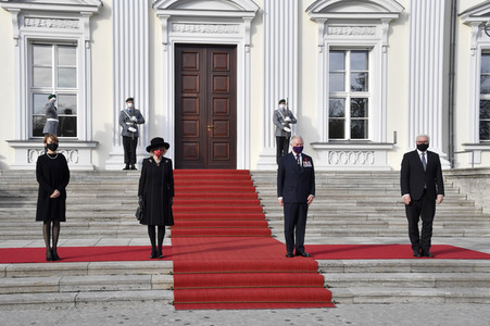 Empfang von Prinz Charles und Herzogin Camilla beim Bundespräsidenten in Berlin