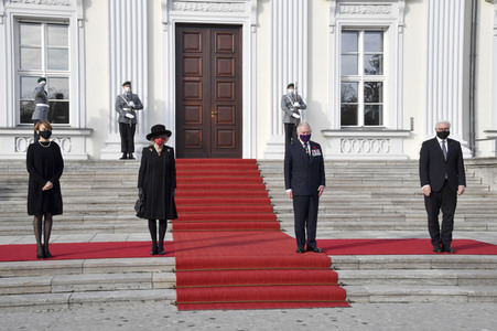 Empfang von Prinz Charles und Herzogin Camilla beim Bundespräsidenten in Berlin