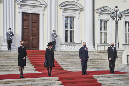 Empfang von Prinz Charles und Herzogin Camilla beim Bundespräsidenten in Berlin