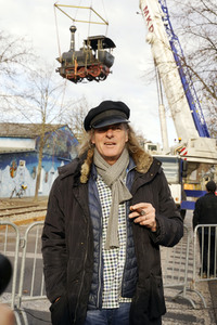 Eintreffen der Lokomotive Emma im Filmpark Babelsberg in Potsdam