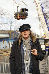 Eintreffen der Lokomotive Emma im Filmpark Babelsberg in Potsdam