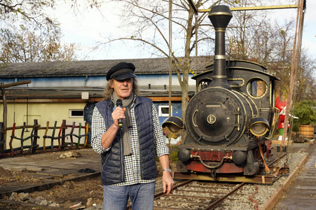 Eintreffen der Lokomotive Emma im Filmpark Babelsberg in Potsdam