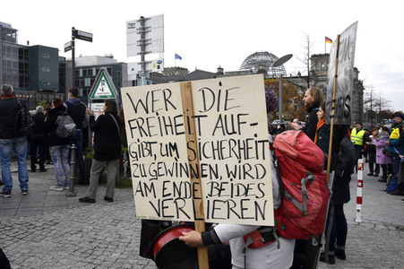 Proteste von Gegnern der Corona-Politik in Berlin