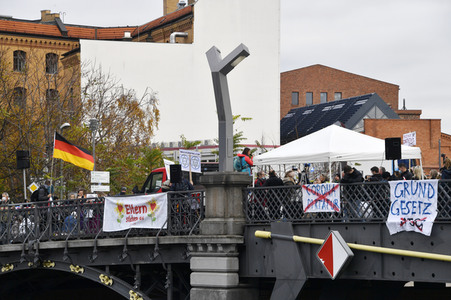 Proteste von Gegnern der Corona-Politik in Berlin