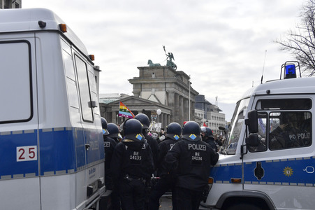 Proteste von Gegnern der Corona-Politik in Berlin