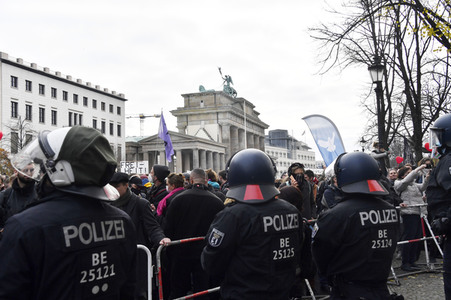 Proteste von Gegnern der Corona-Politik in Berlin
