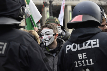 Proteste von Gegnern der Corona-Politik in Berlin