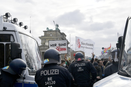 Proteste von Gegnern der Corona-Politik in Berlin
