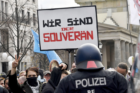 Proteste von Gegnern der Corona-Politik in Berlin