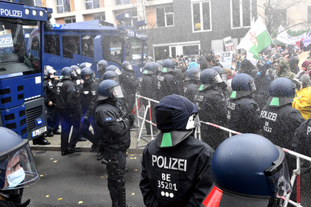 Proteste von Gegnern der Corona-Politik in Berlin