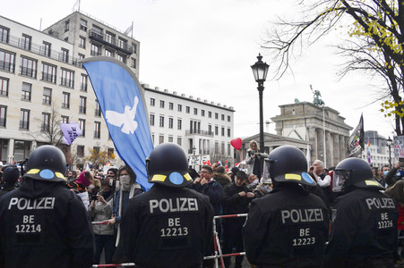 Proteste von Gegnern der Corona-Politik in Berlin