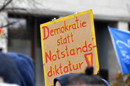 Proteste von Gegnern der Corona-Politik in Berlin