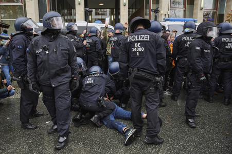 Proteste von Gegnern der Corona-Politik in Berlin