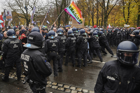 Proteste von Gegnern der Corona-Politik in Berlin
