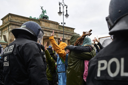 Proteste von Gegnern der Corona-Politik in Berlin