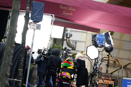 Dreharbeiten 'Germany’s Next Topmodel' in Berlin