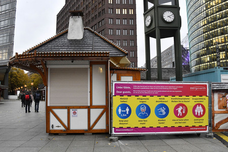 Winterwelt am Potsdamer Platz in Berlin