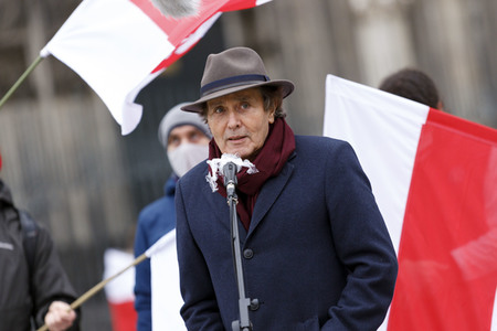 Kundgebung für Demokratie in Belarus in Köln