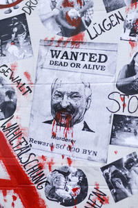 Kundgebung für Demokratie in Belarus in Köln