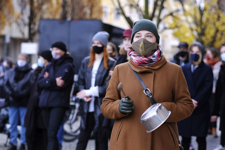 Schweigemarsch gegen Coronamaßnahmen in Berlin