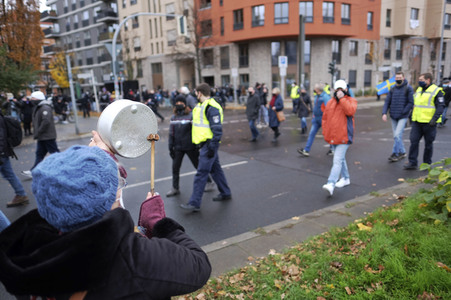 Schweigemarsch gegen Coronamaßnahmen in Berlin