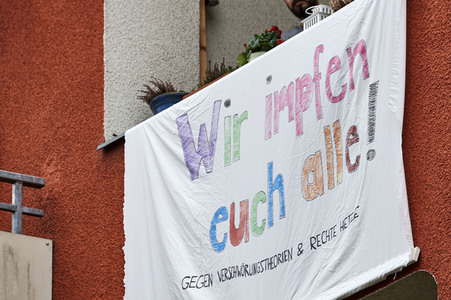 Schweigemarsch gegen Coronamaßnahmen in Berlin