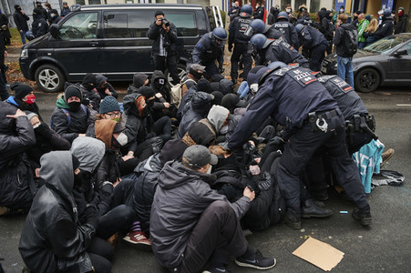 Schweigemarsch gegen Coronamaßnahmen in Berlin