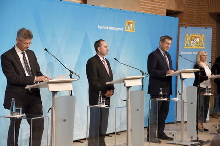 Pressekonferenz zu den Entwicklungen der Corona-Pandemie in München
