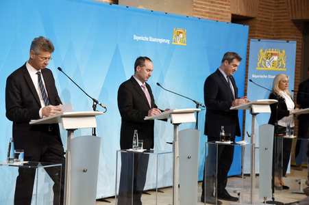 Pressekonferenz zu den Entwicklungen der Corona-Pandemie in München