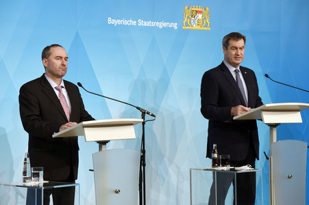Pressekonferenz zu den Entwicklungen der Corona-Pandemie in München
